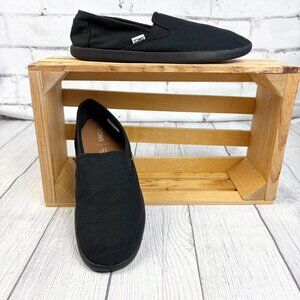 Toms Mens Black 11.5 M Classic Canvas Slip On Shoes Alpargata Espadrille